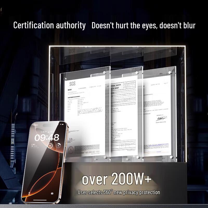 DIVI 360° Tvrzené sklo s ochranou soukromí pro iPhone