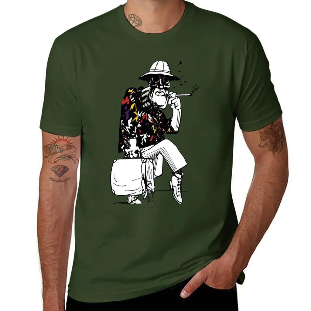 Fear and Loathing in Las Vegas Art T-Shirt summer tops hippie clothes sweat shirts, men