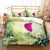 Love Heart Polyester Duvet Cover Set King Queen Twin Full Size Romantic Theme Big Love Heart For Kids Girl Boy Women Bedding Set