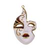 Cultural Inspired Peking Operas Mask Charm Alloy Pendant Elegant Jewelry Gift For Women Men