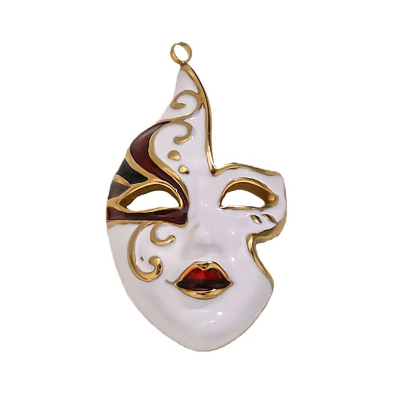 

Cultural Inspired Peking Operas Mask Charm Alloy Pendant Elegant Jewelry Gift For Women Men