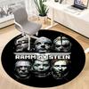 1pc Rammstein Metal Office Round Area Rug,  Under Office Chairs Bedroom Living Room Home Decor A0926051
