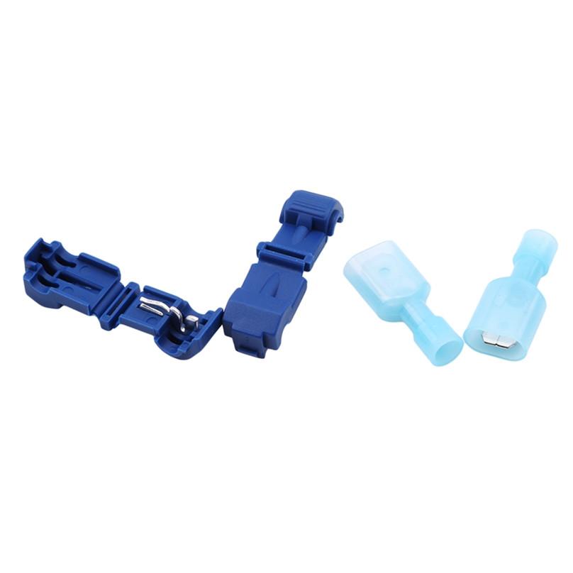 30pcs/set Quick Splice Connectors Scotch Lock Wire Terminals Electrical Crimp Cable Snap
