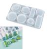 Geometric Round Rectangle Earring Pendant Mold Keychain Mold for Luggage Bag