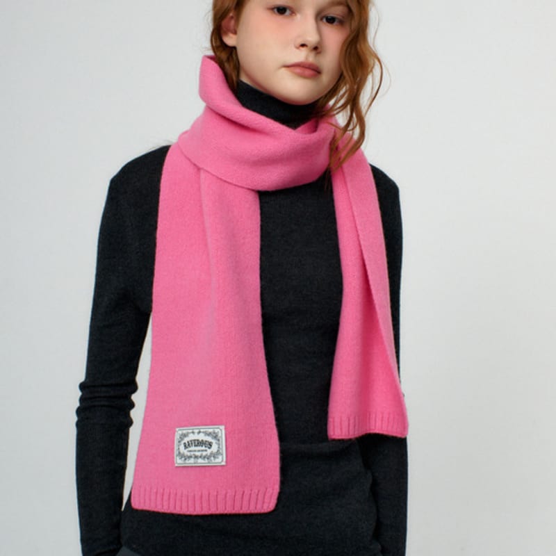 RAVEROUS Basic Plain Muffler_Pink