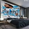 Leo Messi Wall Tapestry Aesthetic Wall Hanging Printed Fabric Blanket Decorative Tapestries for Bedroom Living Room Home Decor