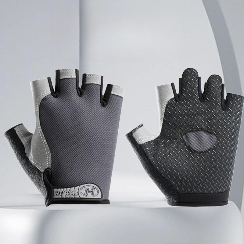 Mountaineering Fitness Training Fingerless Men Women Bodybuilding Exercise Sports Gloves for Cycling Bicycle Anti Slip Breathabl