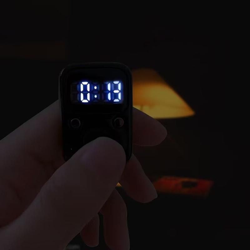 Fingerzähler Leuchtender Fingerring Elektrisches Digitaldisplay Zählwerk Maschenmarkierer Nähen Weben Buddhas Gebet Fußball