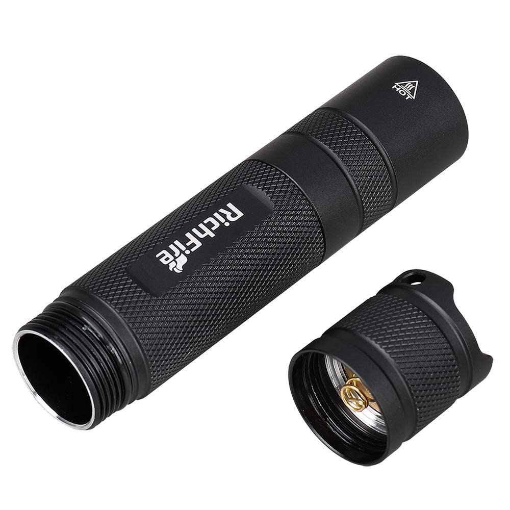5W UV Nichia Lamp 365nm Black Mirror UV Uses One 18650 Battery Flashlight, Flashlight, Flashlight, (Battery Included)