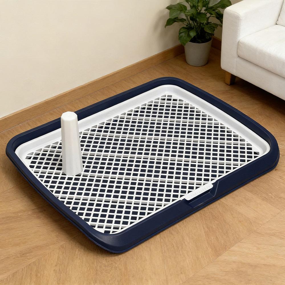 Large Dog Toilet with Anti-Splash Post – Easy To Clean Tray for Medium and Large Dogs
