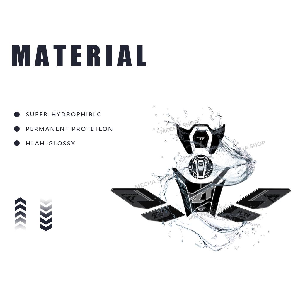R1300RT Accessories 3D Epoxy Resin Tank Pad Protection Sticker For R 1300 RT 2025 -