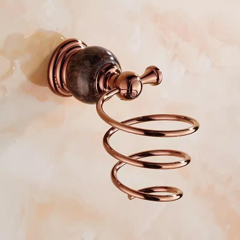 Bathroom Accessories Bath Shelf Rose Gold Paper Holder,Towel Bar,Soap Holder,Towel Rack,Glass Shelf,Hook Bathroom Hardware Brass