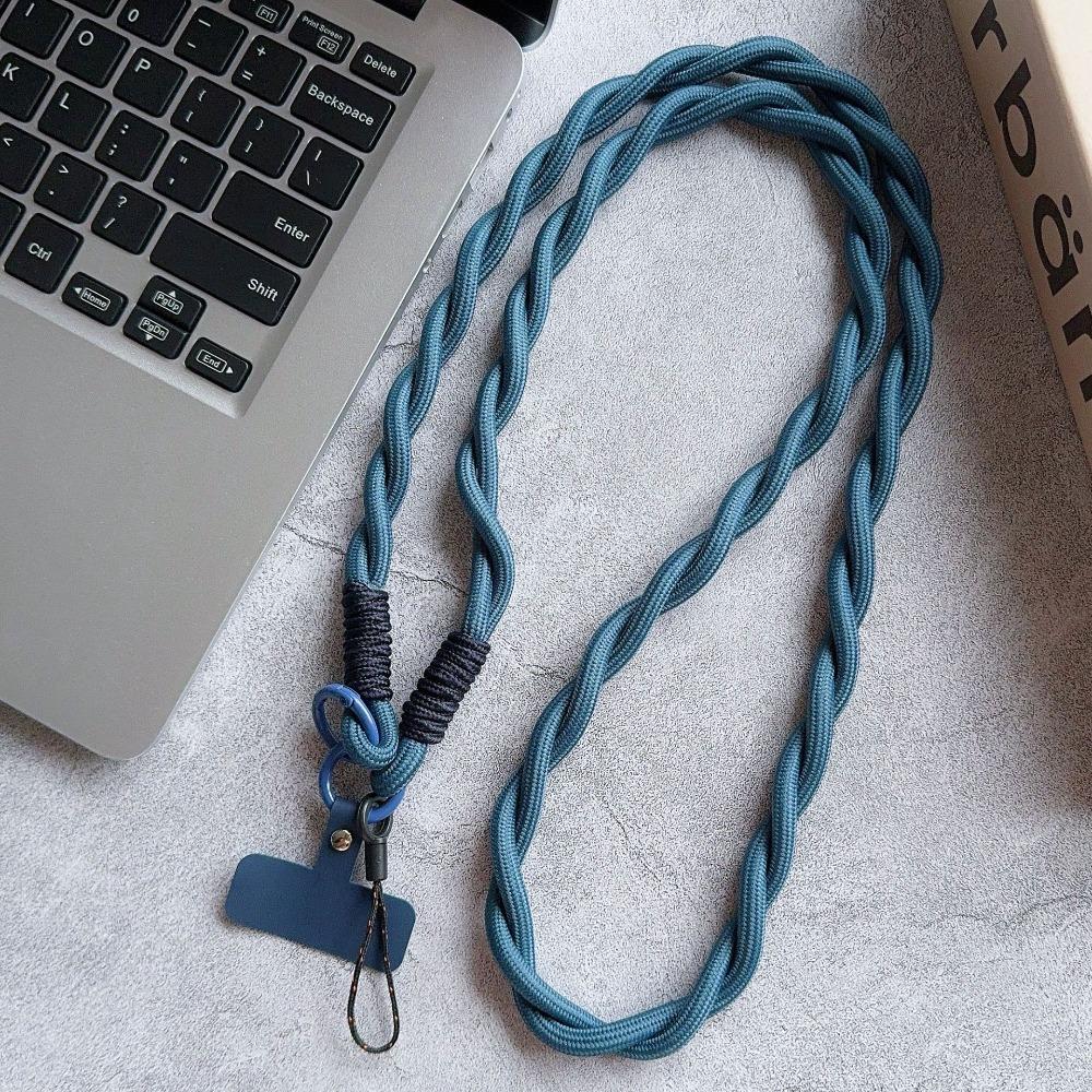 

New Universal Twist Nylon Strap Mobile Phone Long Lanyard Anti-lost Hanging Neck Rope Shoulder Strap Rope Lanyard Nylon / Spandex синий