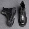 Fashion Italian Ankle Boots Winter Work Boots Men's Business Boots Wear-resistant Soles Men's Casual Boots Cold Resistant Cotton Boots
