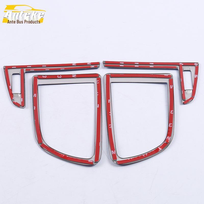 Koleos Front Row & Center Console AC Vent Decorative Bright Rings