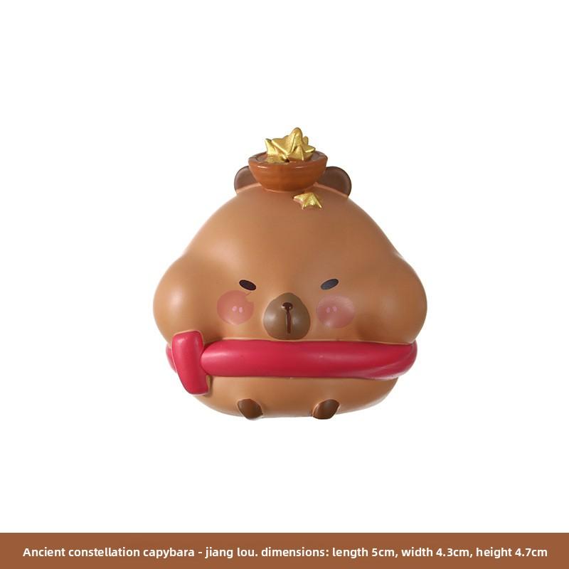 Resin Figurine Creative Tabletop Small Decorative Item Cartoon Otter Home Decoration Item Resin Handicraft