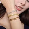 Zircon-studded Multi-layer Stackable and Versatile Women's Bracelet