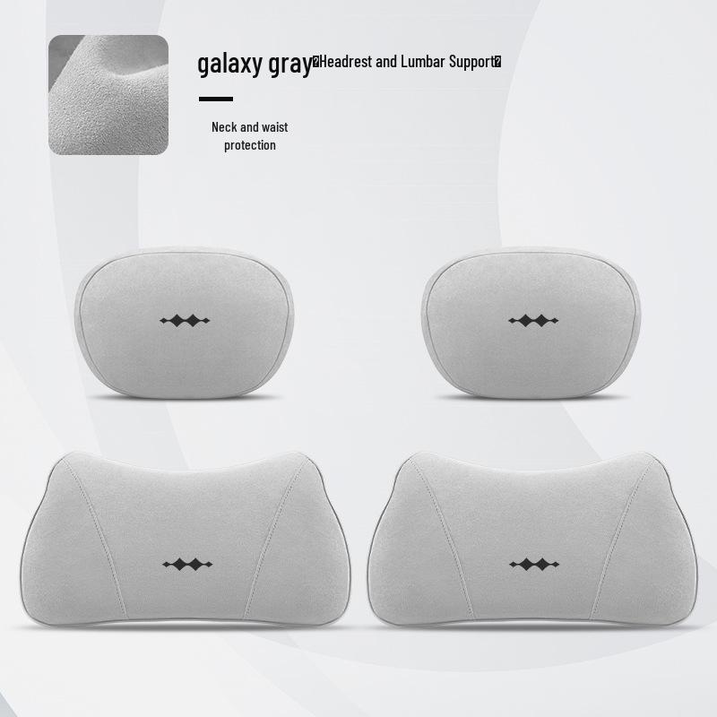 Fangchengbao Leopard 5-Seat Car Neck and Lumbar Support Pillow Set