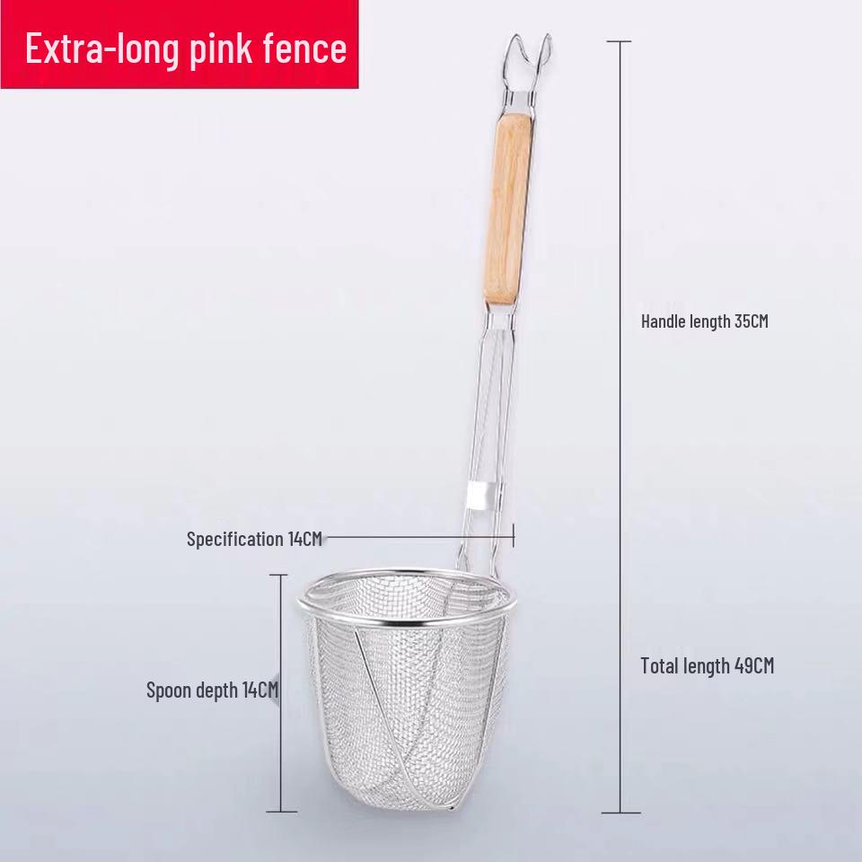 304 Stainless Steel Noodle and Soup Skimmer, Vegetable Strainer, Hot Pot Skimmer, Fine Mesh Strainer.