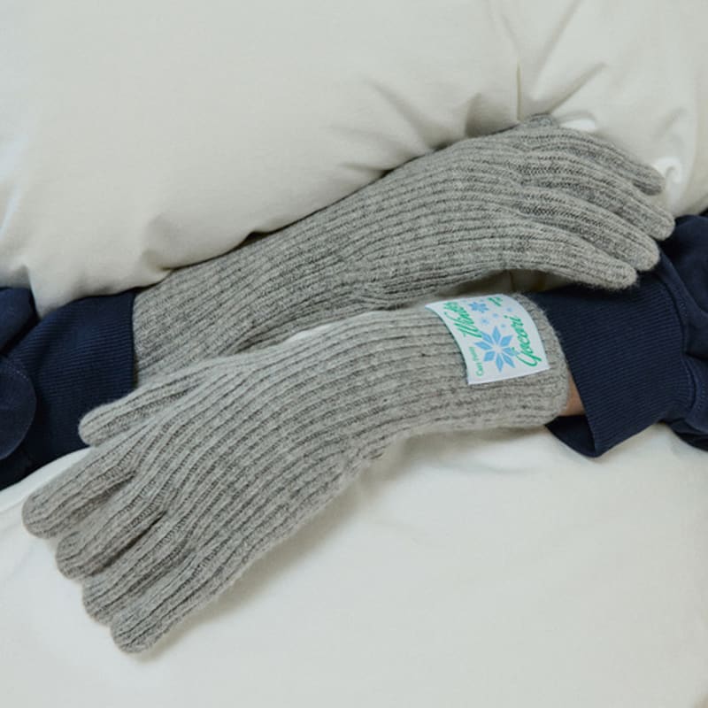 

GOCORI Длинные вязаные перчатки «Снежинка» - 3 цвета перчатки с отверстием для пальца Gray