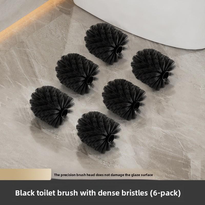 Stainless Steel Toilet Brush Bathroom WC Black Kitchen Cleaning Brush Silver Toilet Brush Scrubber Bathroom Cleaning Supplies
