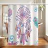 Bathroom Thickened Waterproof Curtain Mildew Proof Shower Curtain Shower Partition Curtain Shower Curtain Bathroom Curtain Free Perforation