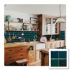 10 Pieces Of Provence European Ceramic Tile Sticker Thickened Crystal Film Waterproof And Anti-Fouling Kitchen Bathroom Square Wall Sticker