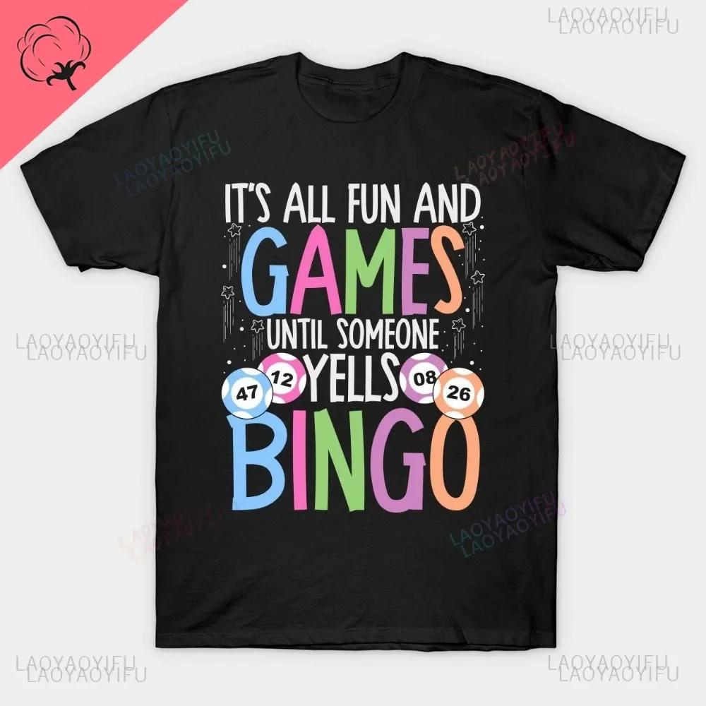 Das ist Bingo-Abend Süßes Bingo-Design für Männer Frauen Schwarzes Kurzarm-T-Shirt Bingo-Liebhaber Casino Glücksspiel T-Shirt Oberteile