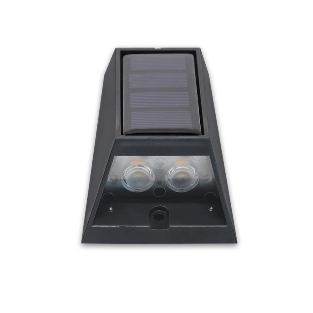 4pc/Set Solar Garden Lights RGB Color Changing Waterproof Fence Stairs Wall Lamp