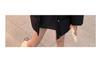 2026 Spring/Autumn High-End Gray Wool Blend Slimming A-Line High-Waisted Midi Skirt - Korean Style for Women
