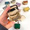 Mini Genuine Leather Kiss-Lock Jewelry Bag - Cowhide Earring, Necklace, and Ring Accessory Box for Women