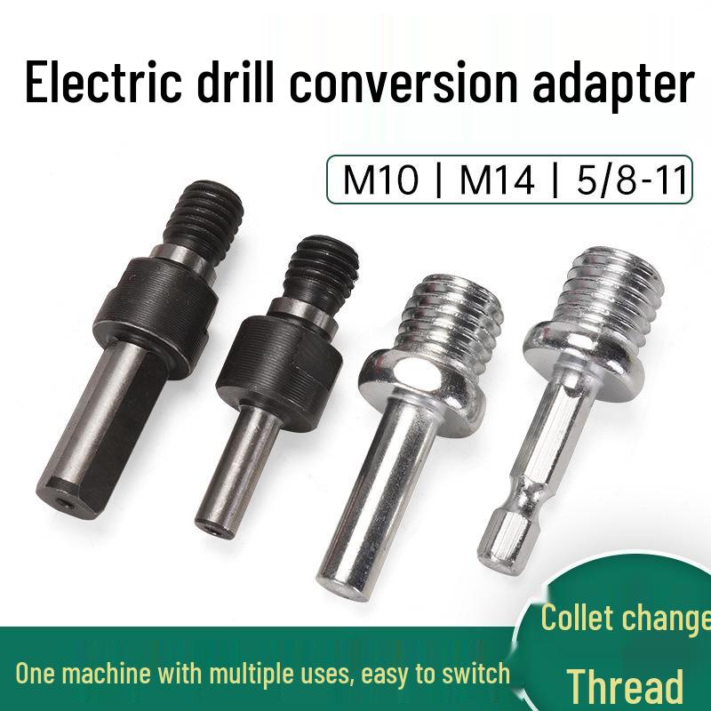 Konverter für elektrische Bohrmaschinen: Winkelschleiferstange mit selbstklebender Scheibe zum Schneiden, Schleifen, Polieren und für Sechskantschrauben