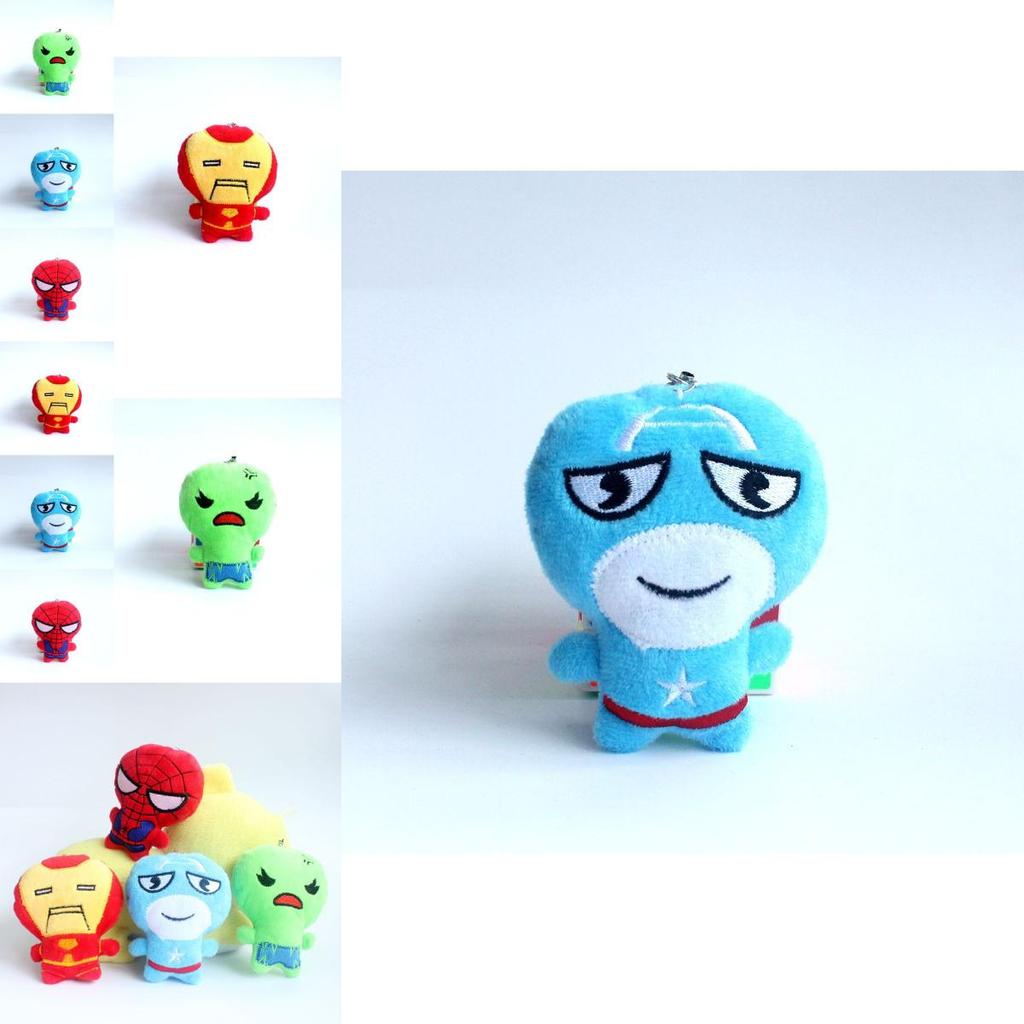 Marvel Avengers Plush Toy Spider-man American Soldier Doll Cute 10cm Collectible Gift