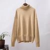 2025 Women's Turtleneck Sweater Solid Color Loose Knitwear Autumn Winter Fashion Ins Style Pullover