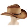 Straw Cowboy Hat Gradient Spray Color Western Straw Cowboy Cowgirl Hat for Men Women Wide Brim Sun Hat for Outdoor Beach Travel