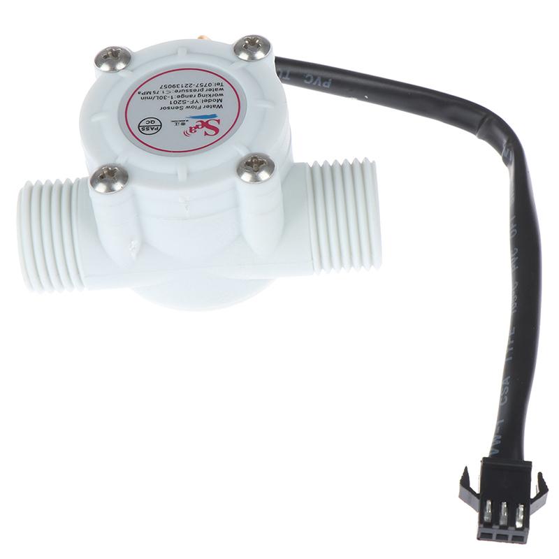1Pc 1/2'' Water Flow Sensor Control Effect Flowmeter Hall 1-30L/min for Arduino