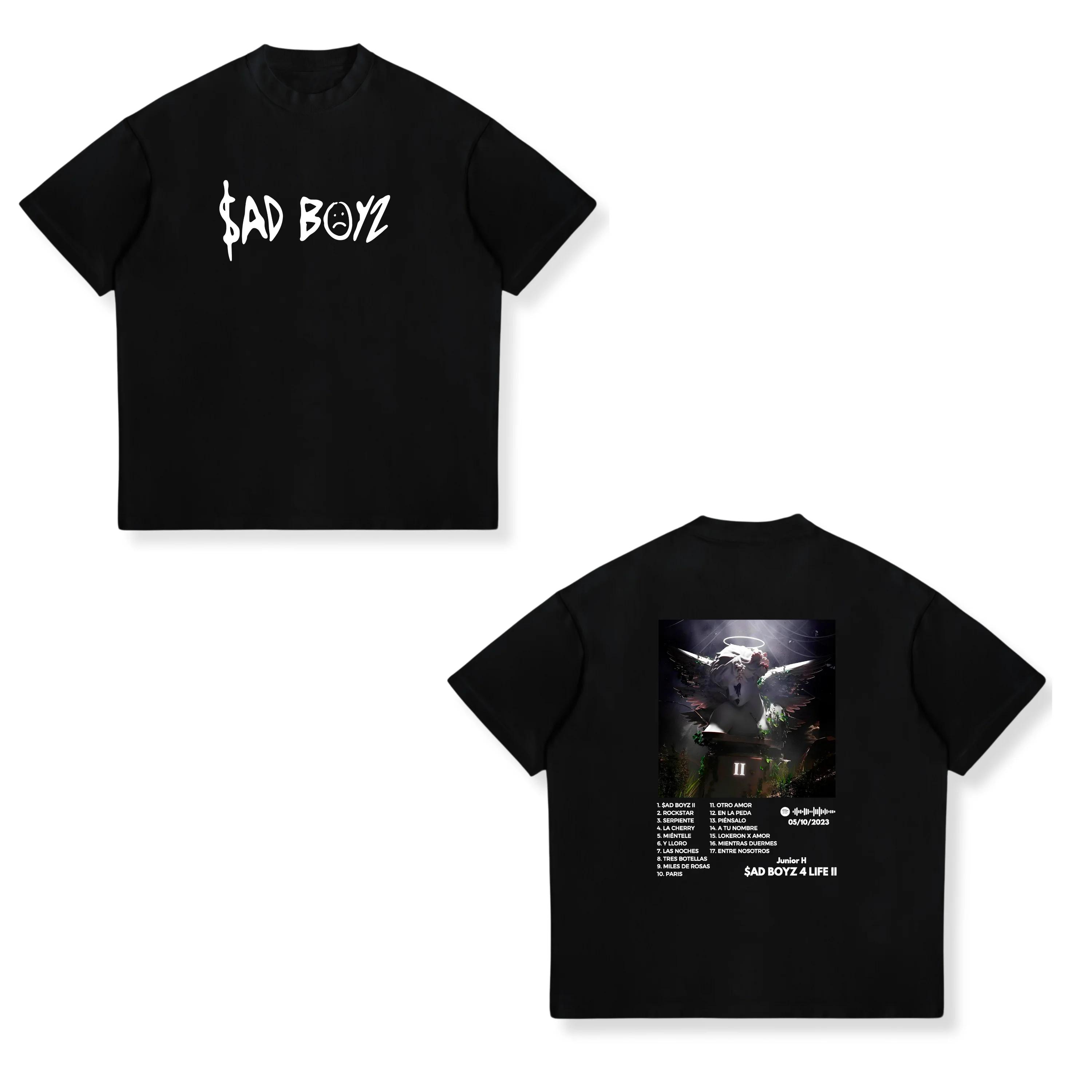 

Junior H Merch Sad Boyz T Shirts Natanael Cano UnisexWomen Clothing Classic Tshirt Unisex Streetwear Cotton Tops Graphic TShirts 4XL
