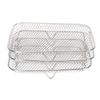 3PCS Fryer Rack Set 304 Stainless Steel Stackable Multi Layer Rectangular Dishwasher Safe Fryer