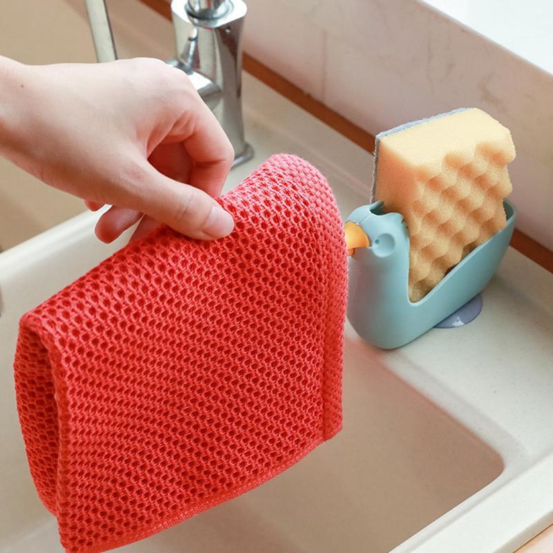 Questo Porta Panni è un Scolapiatti e Portaoggetti Adatto per Cucine e Bagni. Può Contenere Spugne e Strofinacci