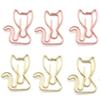 10pcs Cat Shaped Metal Paperclip Cartoon Paper Decorative Clip Paper Clips  Paper