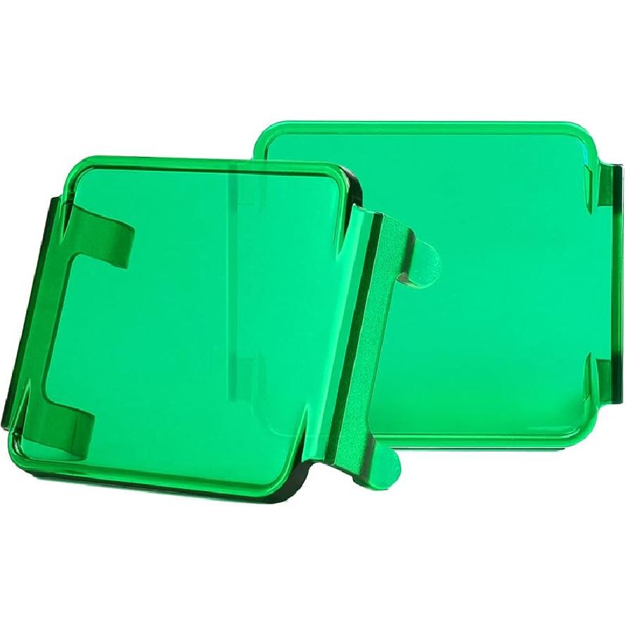 2PCS Pod Light Covers Amber 3 Inch LED Light Bar Cover Amber LED Pods 3X3 Square Work Lights Cube Covers Ditch Pods PC Lens Cover