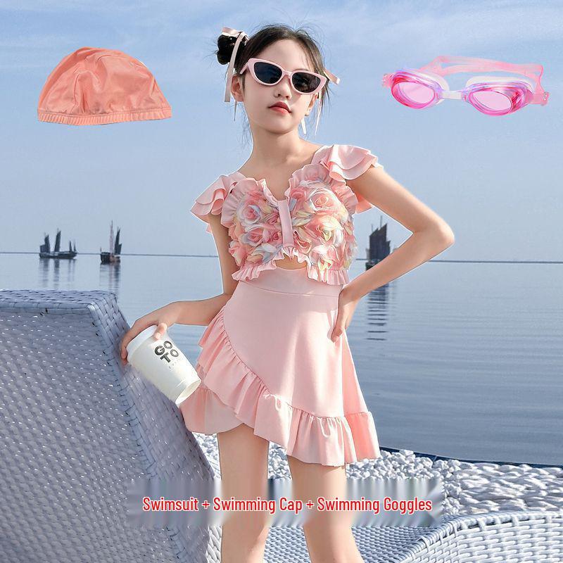 

2025 Дівчачий Висококласний Модний Суцільний Купальник Size 160 (Height ~150cm)