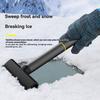 2 In 1 Car Snow Shovel Multifunctional Collapsible Ice Scraper Essential Winter Auto Vehicle Snow Removal Kit