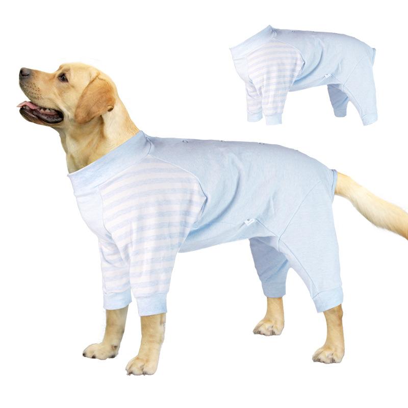 Autumn and Winter Dog Clothes, Pet Home Clothes, Anti-shedding Four-legged Cotton Clothes, Pajamas, Surgical Gowns