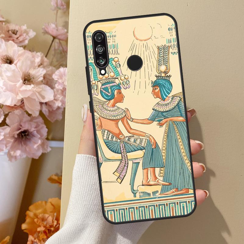 Egypt Nefertiti Ankh For Huawei Nova 7i 8i 11i 12i 12s Y73 Y70 Y90 Y60 Y72 Y61 Y91 9 10 SE P30 Pro P40 Lite Case