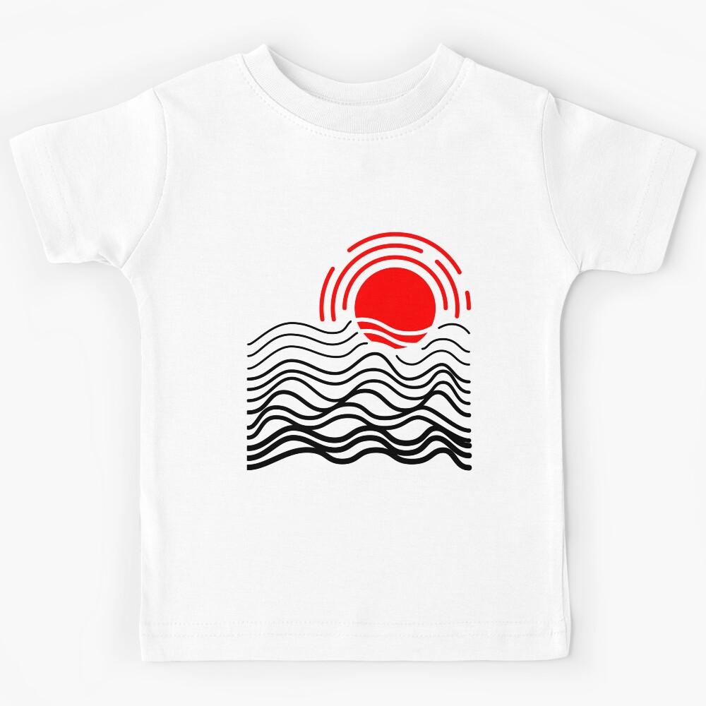 Copy of Hot Spot Abstract Art - Black Wave Kids T-Shirt 100