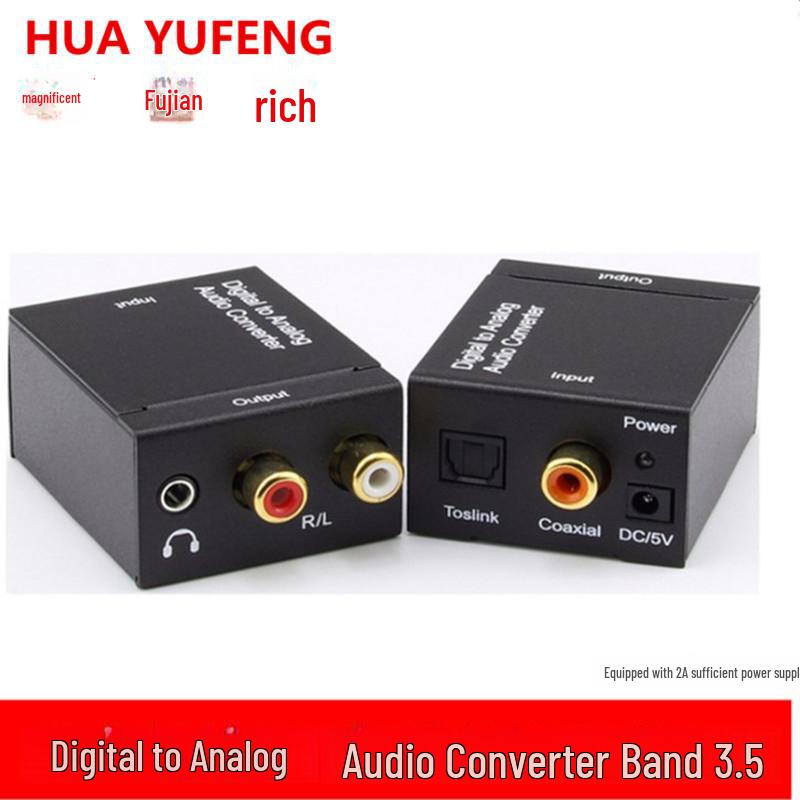 Digital-zu-Analog-Audio-Konverter mit optischen und koaxialen Eingängen