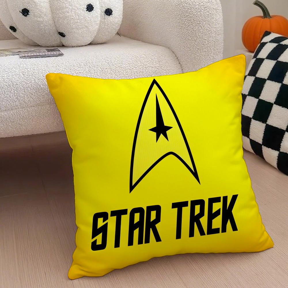 Science Fiction Movie S-Star Trek Cushion Cover Linen Pillow Case Soft Breathable Protective Couch Room Decoration