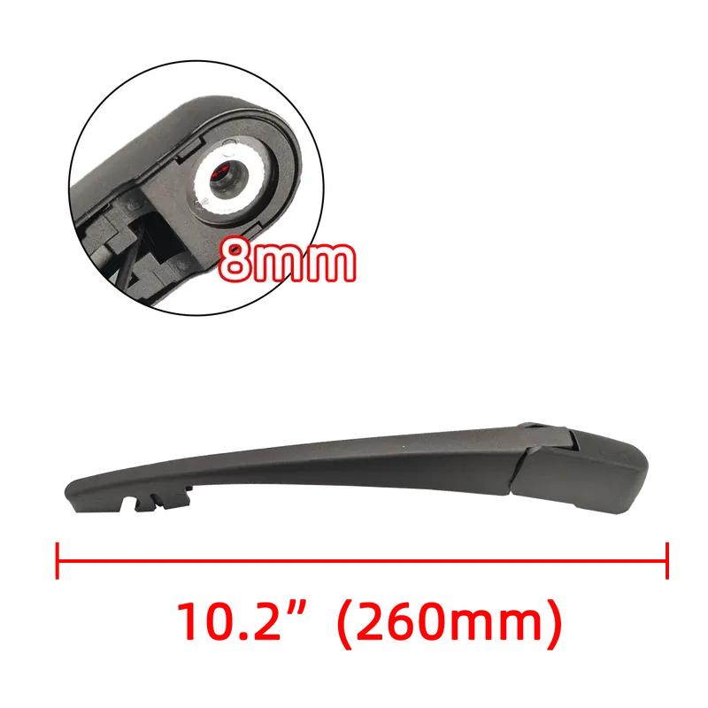 Rear Wiper Blade & Arm Set Kit For Mitsubishi PAJERO 2007--2016 Windshield Windscreen Rear Window