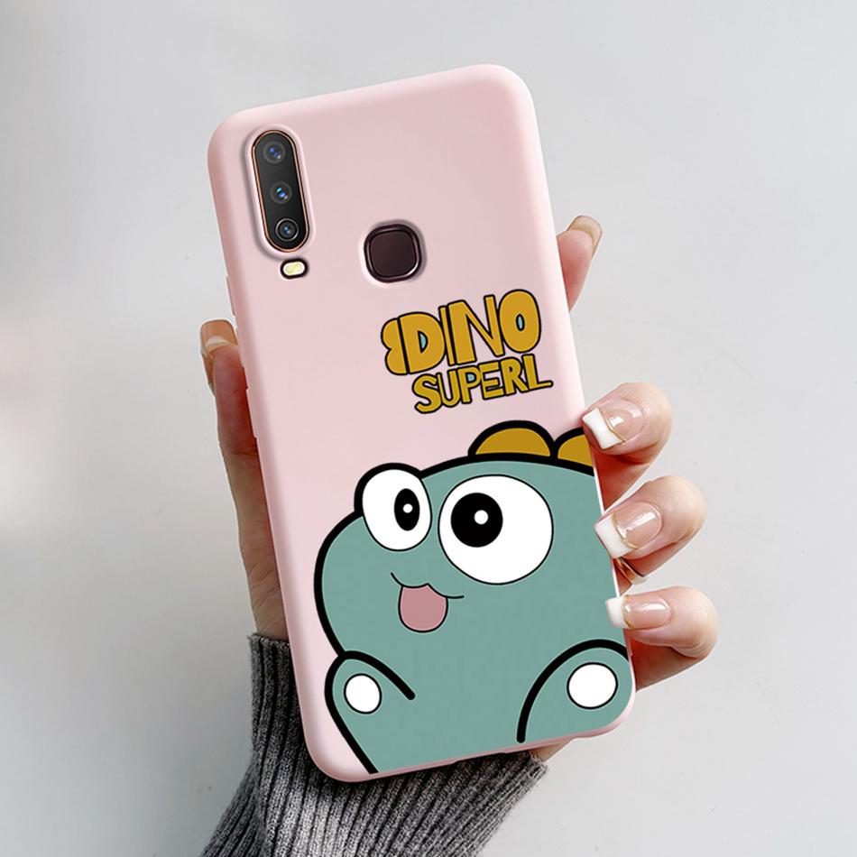 For Vivo Y12 Case 1904 1940 Cartoon Bear Frog Cover For Vivo Y15 Y17 1902 1901 Soft Silicone Phone Case For Vivo Y17 Y12 Bumper